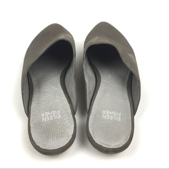 Eileen Fisher mule slide flats pointed toe blog - Picture 6 of 8